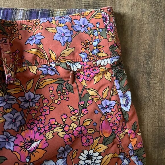 Maeve by Anthropologie Floral Wide Leg Pants Women’s 12 High Rise Retro - Picture 8 of 11